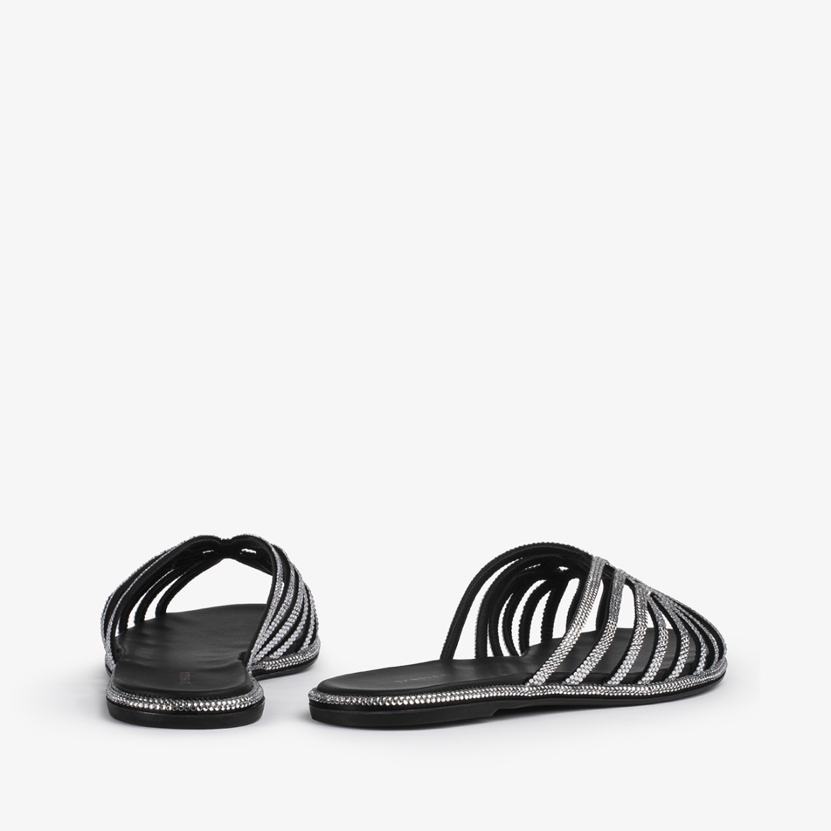 サンダル・ミュール MANEBI SS24 SANDAL WITH LOGO (O7.9M0_ORGANICHEMPBLACK) White leather Moonlight sandal with sculpted toe | Marni