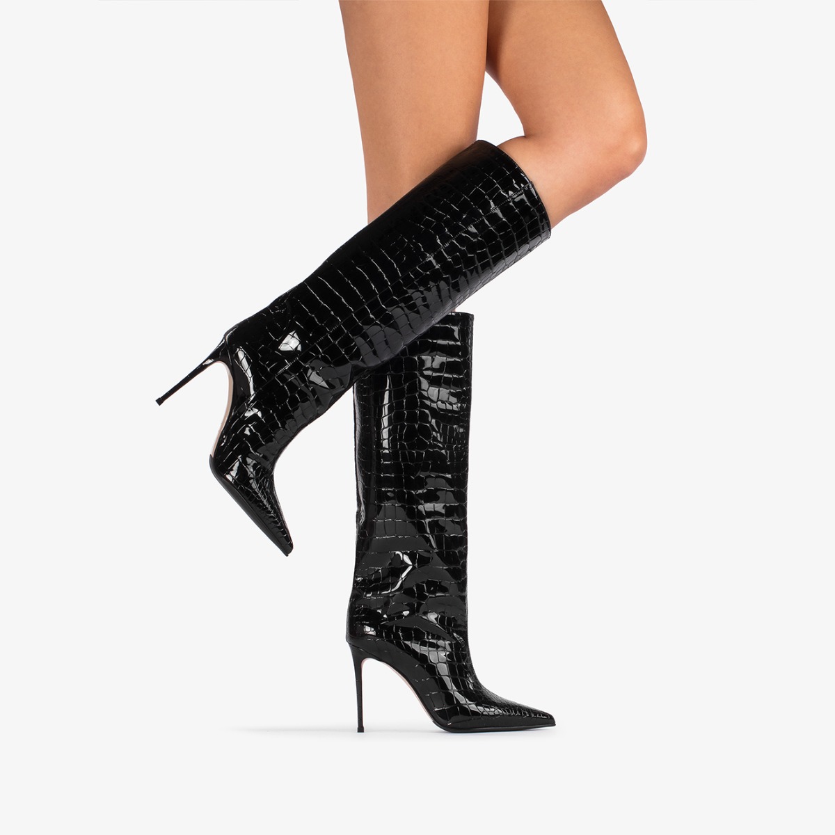 EVA THIGH-HIGH BOOT 120 mm ROSSO | Le Silla