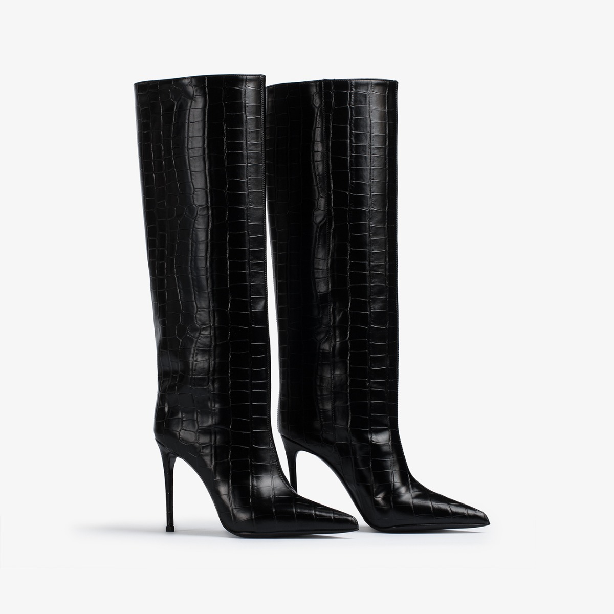 Le Silla Eva レザーブーツ ブラック EVA BOOT 100 mm NERO | Le Silla
