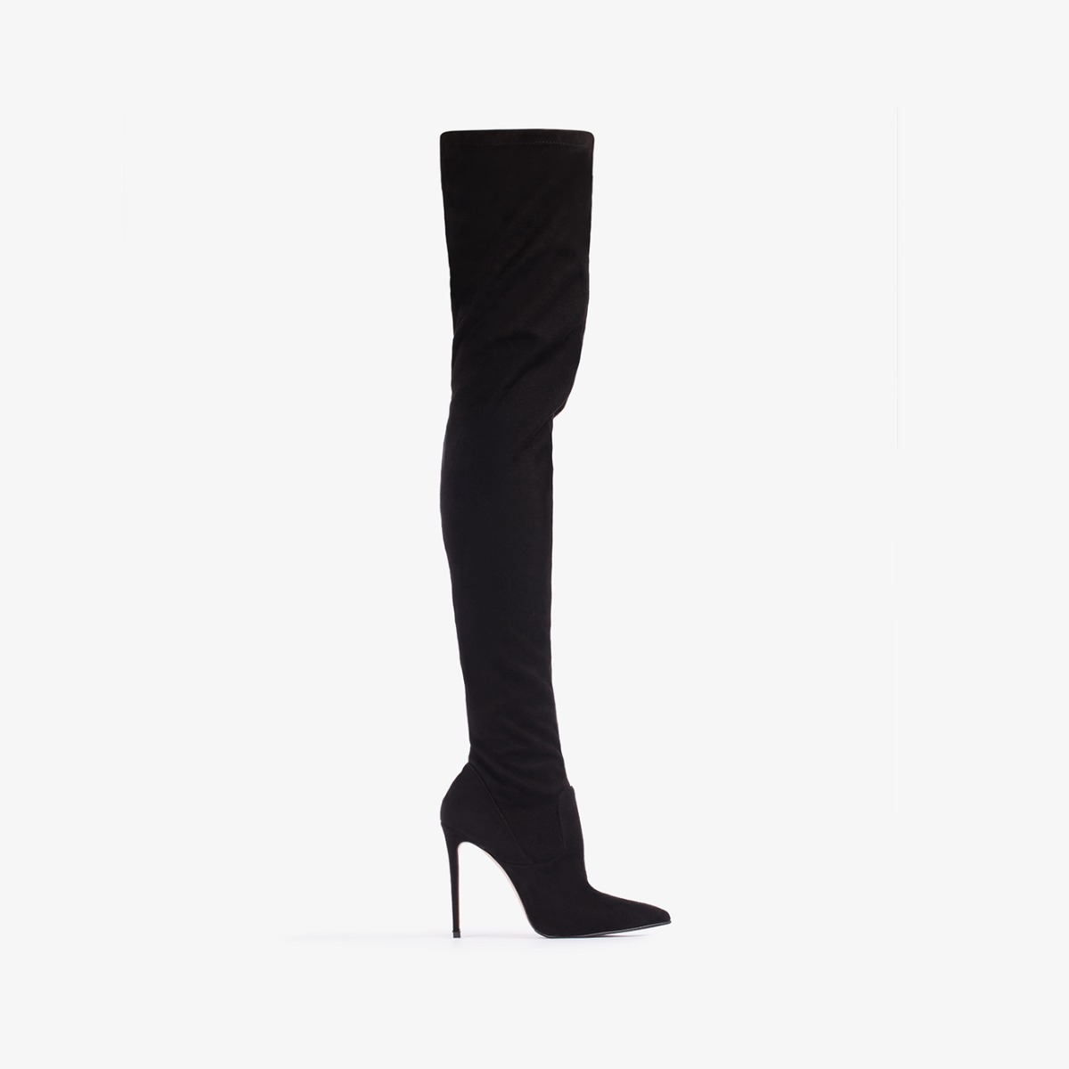ロングブーツ LE SILLA BELLA BOOTS IN SUEDE BELLA BOOT 120 mm NERO/NERO | Le Silla