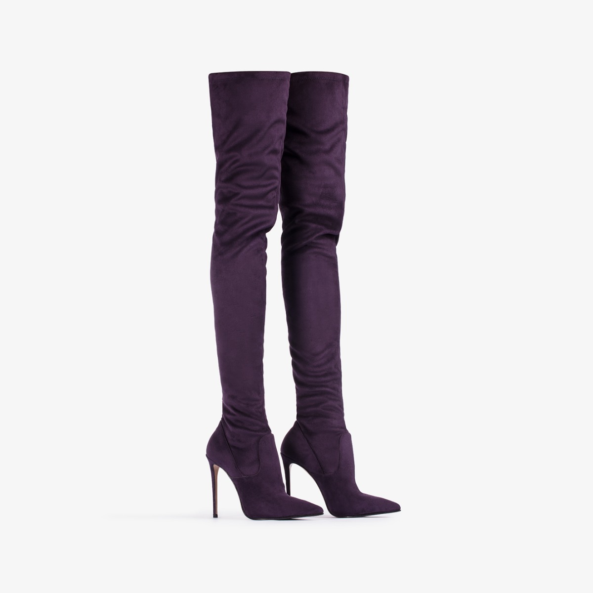 Over the knee purple boots cheap