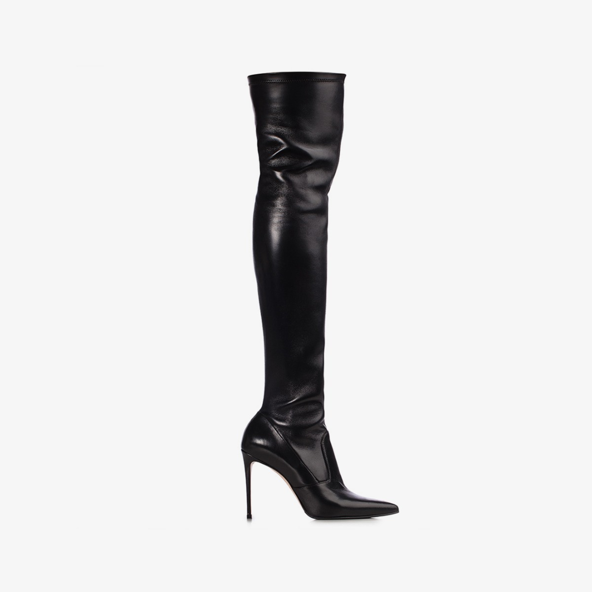 EVA THIGH-HIGH BOOT 100 mm NERO | Le Silla