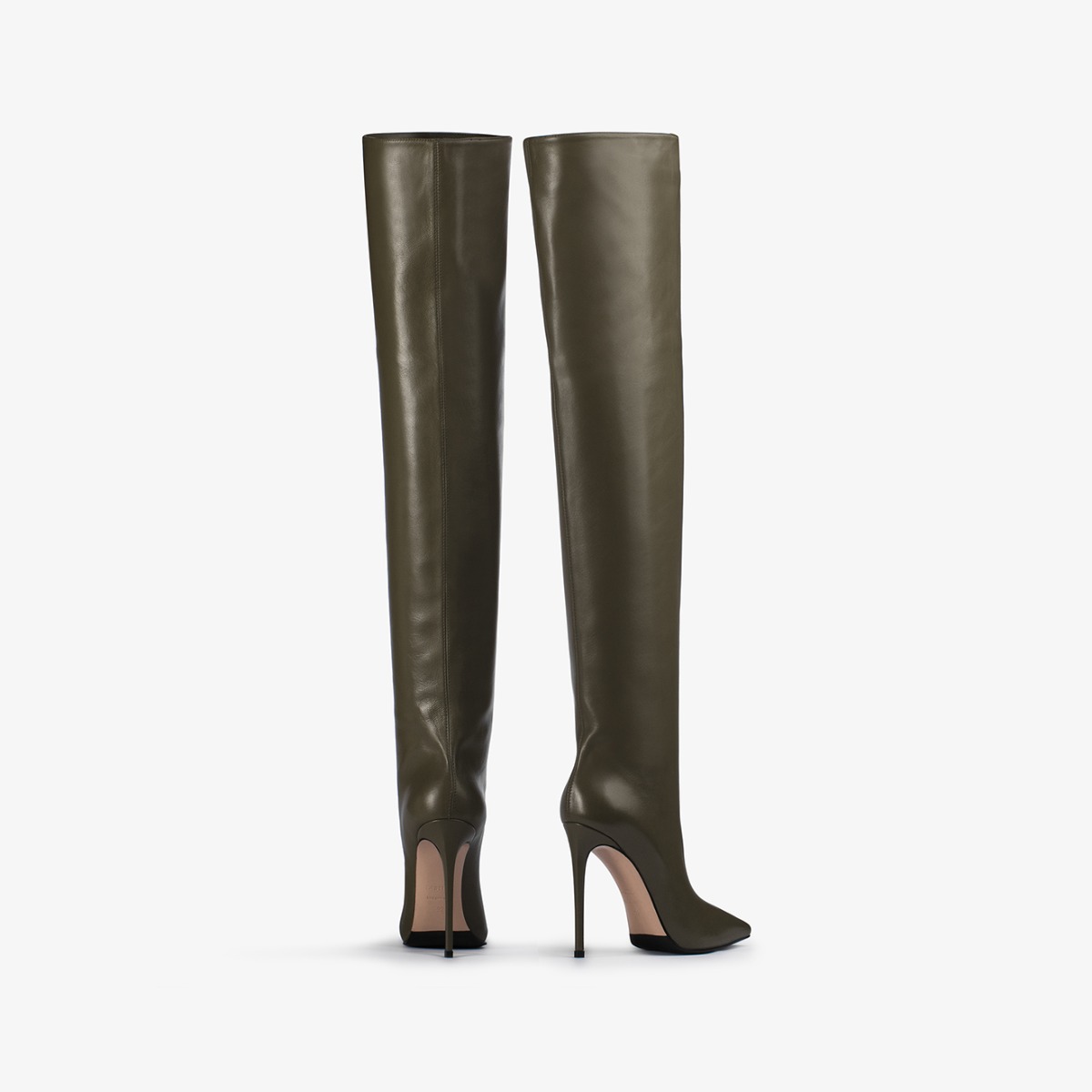 AMAYA-93B Wild Diva Women Stretchy Suede Chunky Heel Thigh