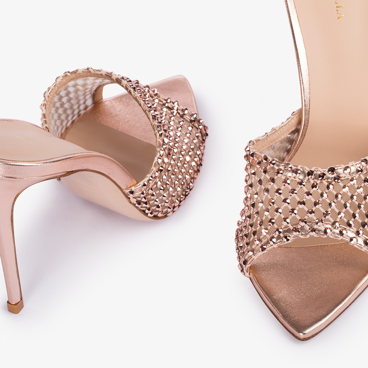 サンダル・ミュール LE SILLA 'Rose' sandals Gold 1214B020MTPPPAN Le Silla Rose Sandals - Gold - Women | 1214B020MTPPPAN043