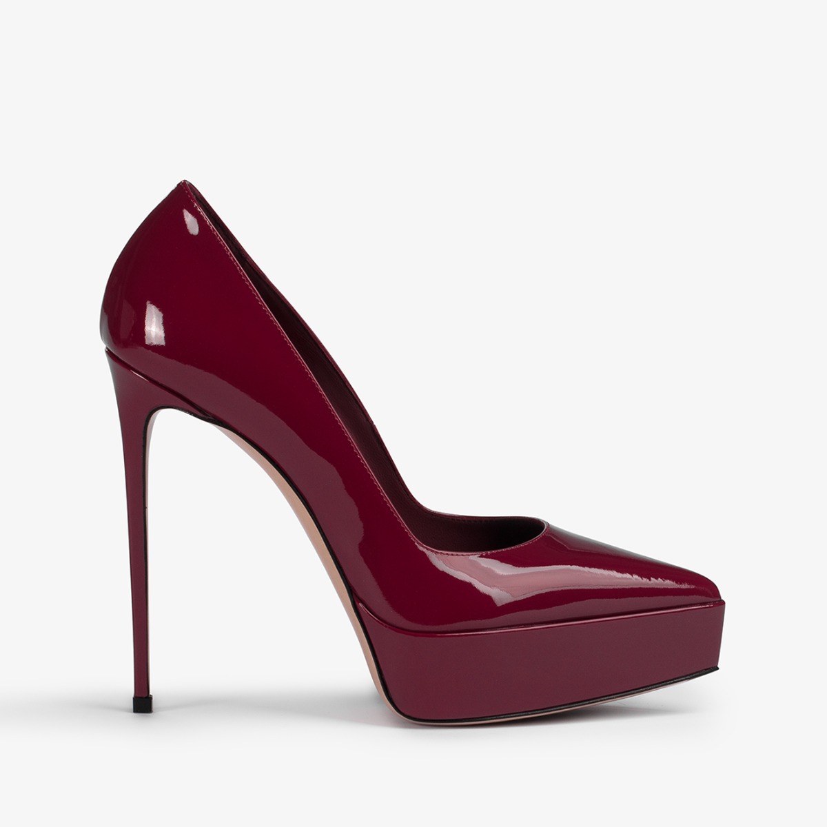 Red patent platform heels deals