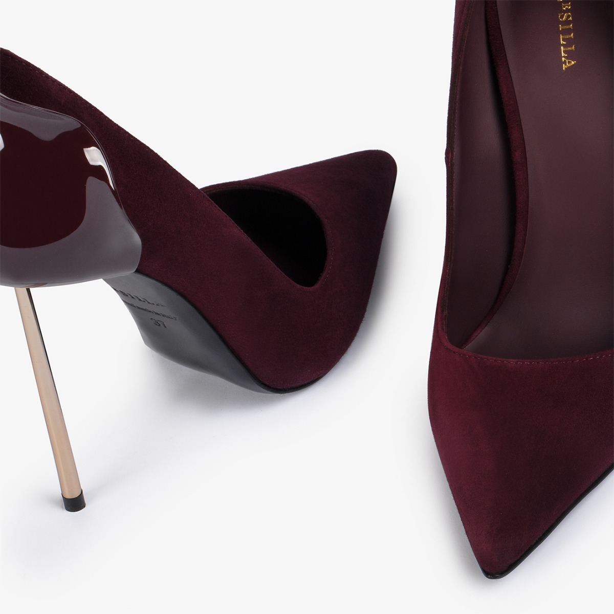 ハイブランド　le silla イタリア製 Le Silla 120mm Leather Heeled Sandals | Red | FARFETCH