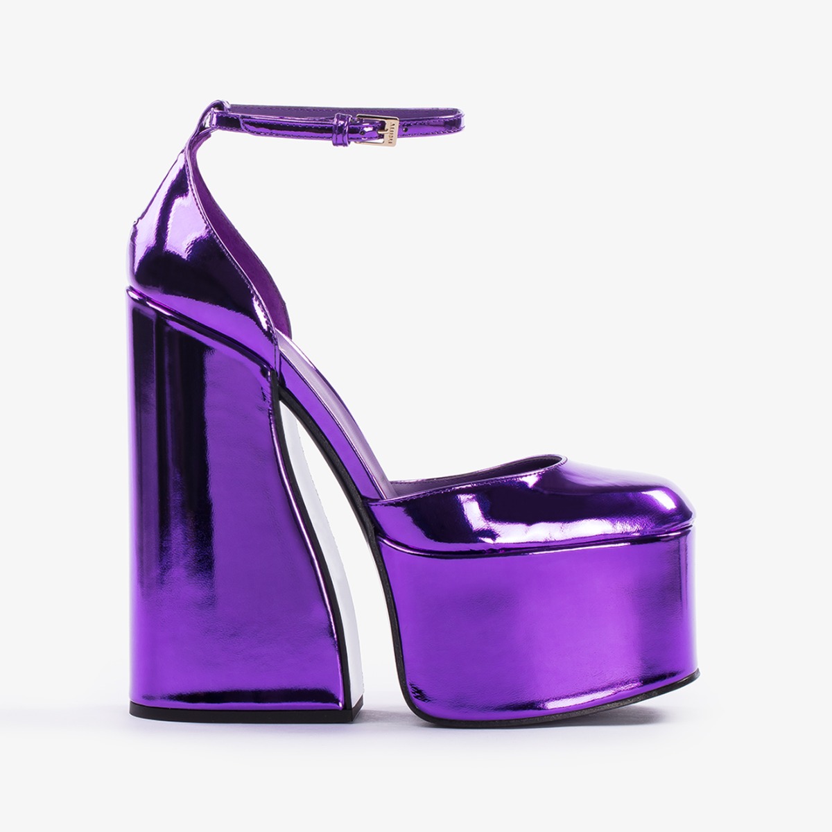 Kamala purple metallic platform pump - Le Silla