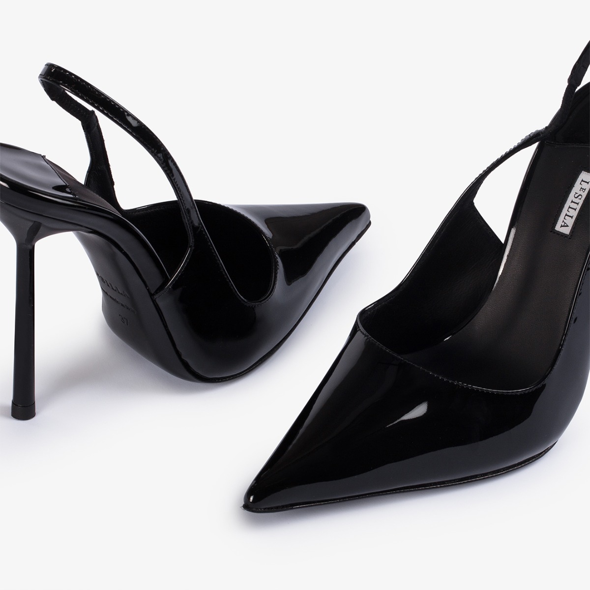 BELLA SLINGBACK 120 mm NERO | Le Silla