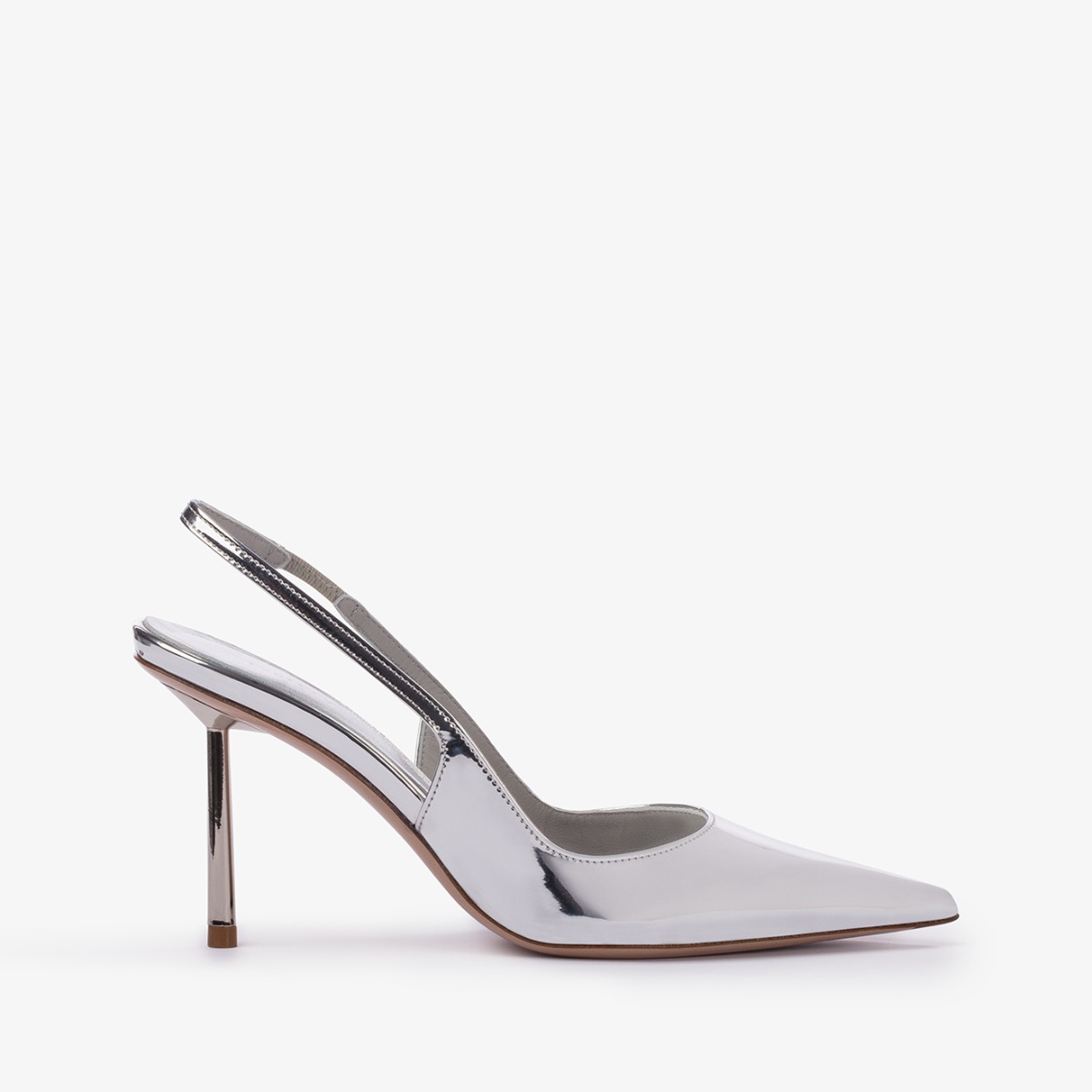 Silver metallic slingback - Le Silla