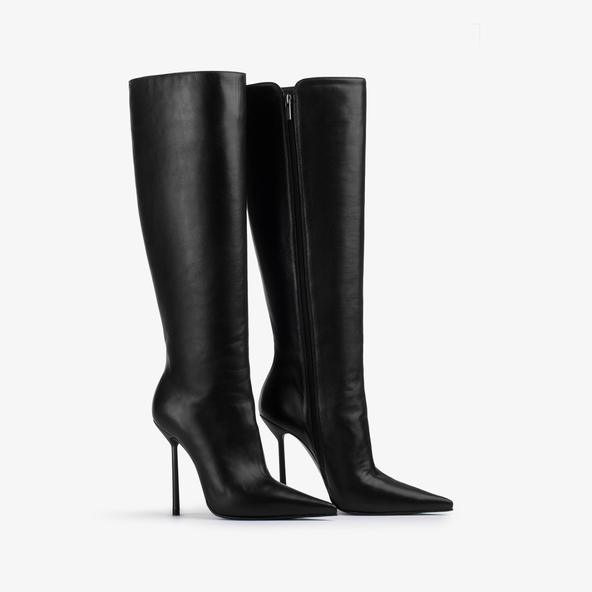 ロングブーツ LE SILLA BELLA BOOTS IN SUEDE BELLA BOOT 120 mm NERO/NERO | Le Silla
