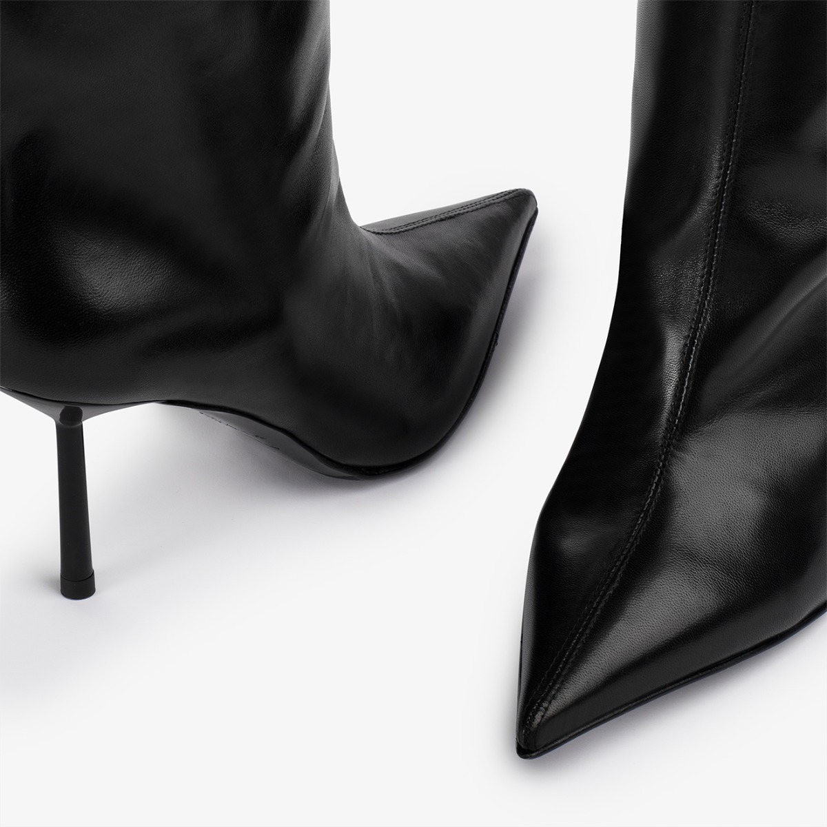 ロングブーツ LE SILLA Black leather Bella boots (4276C080BXPPGLO 001) BELLA BOOT 80 mm NERO | Le Silla