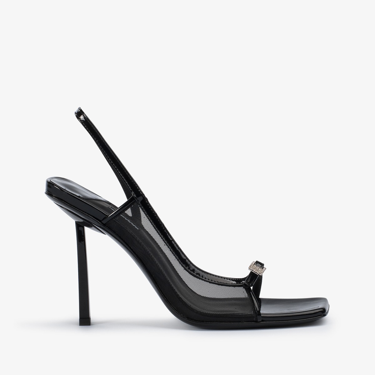 VITTORIA SANDAL 100 mm NERO | Le Silla