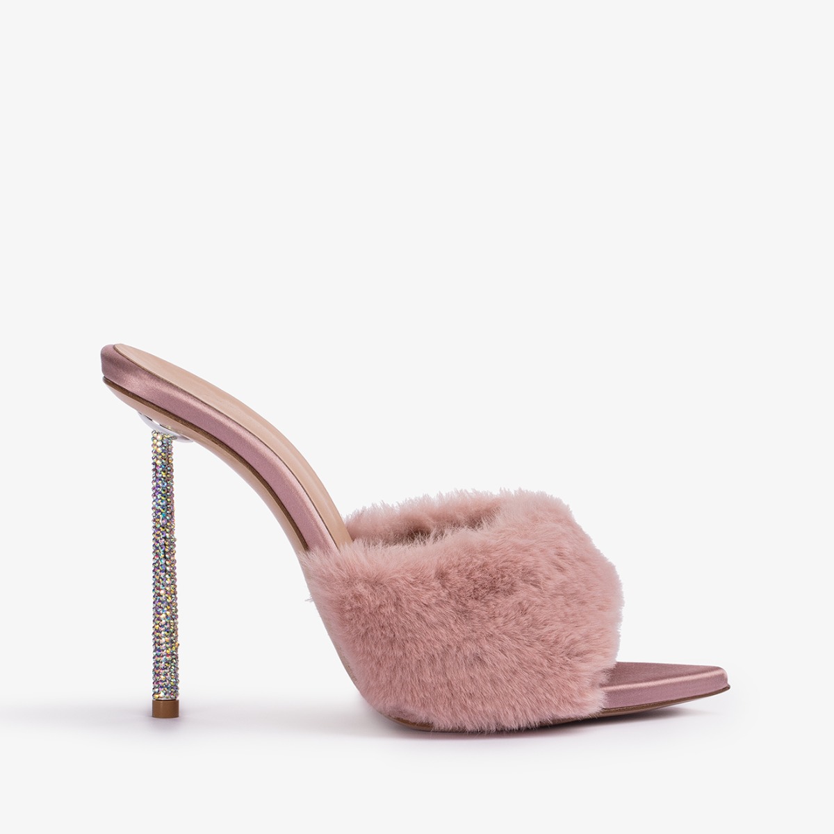Pink 2025 fur mules