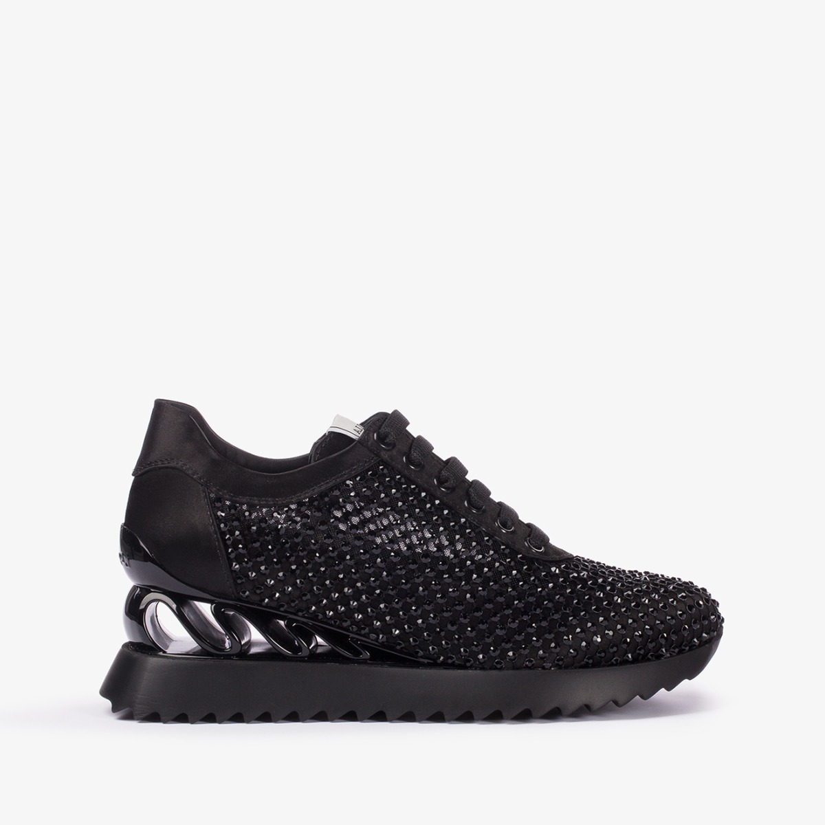 GILDA WAVE SNEAKER 60 mm NERO/JET | Le Silla