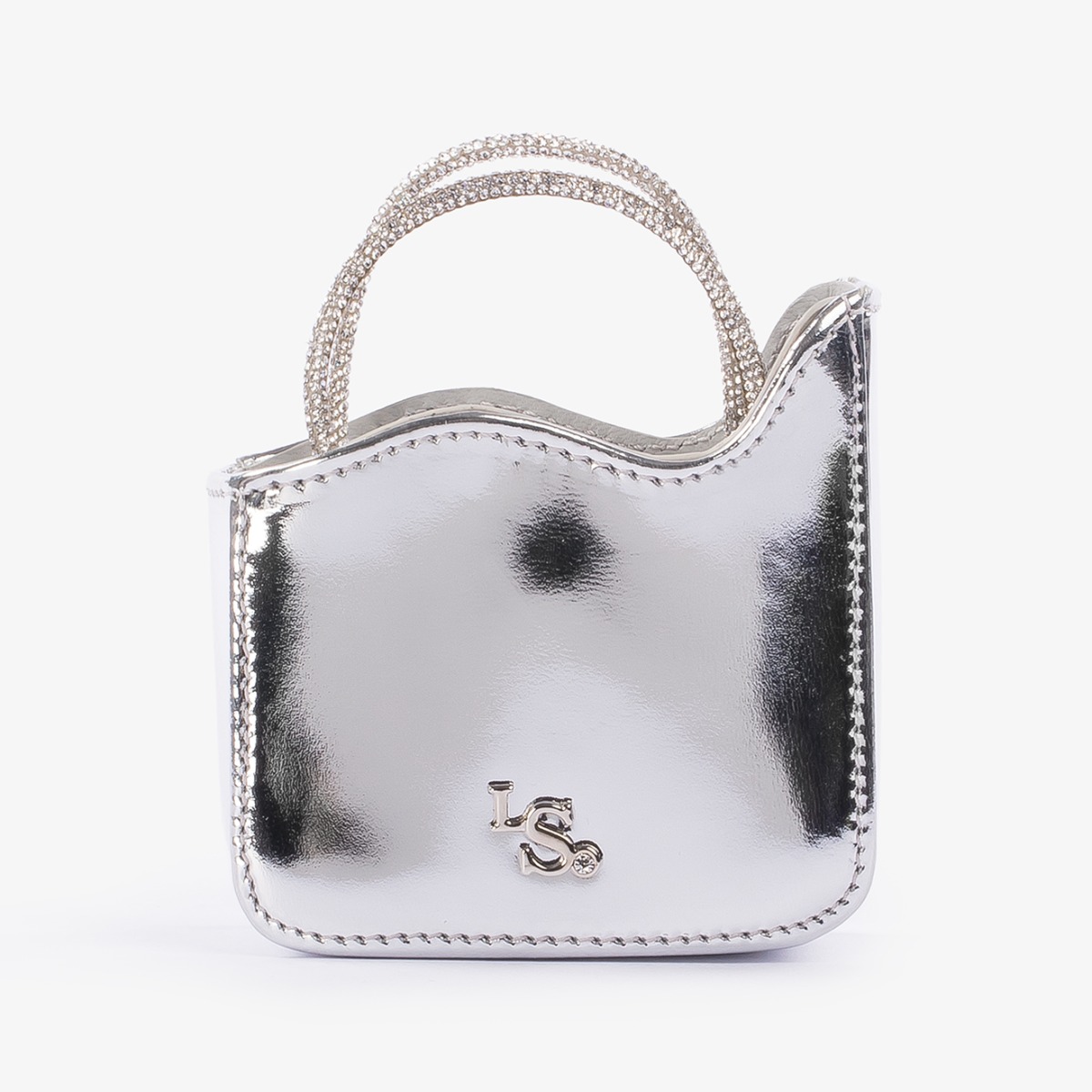 Le Silla Ivy micro crystal bag - Silver