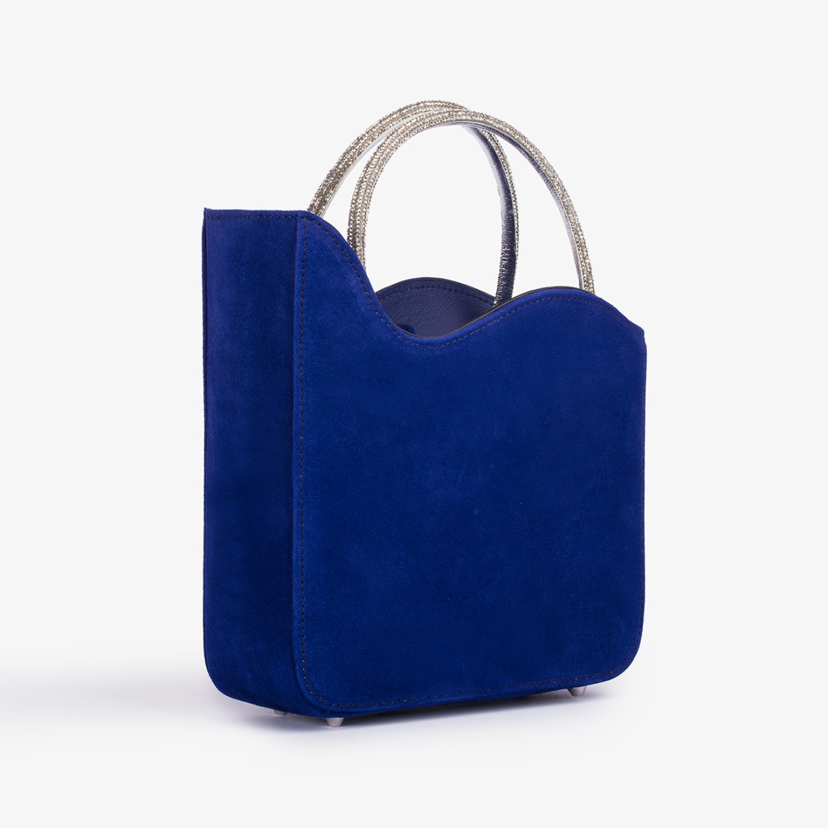 Borsa camoscio blu new arrivals