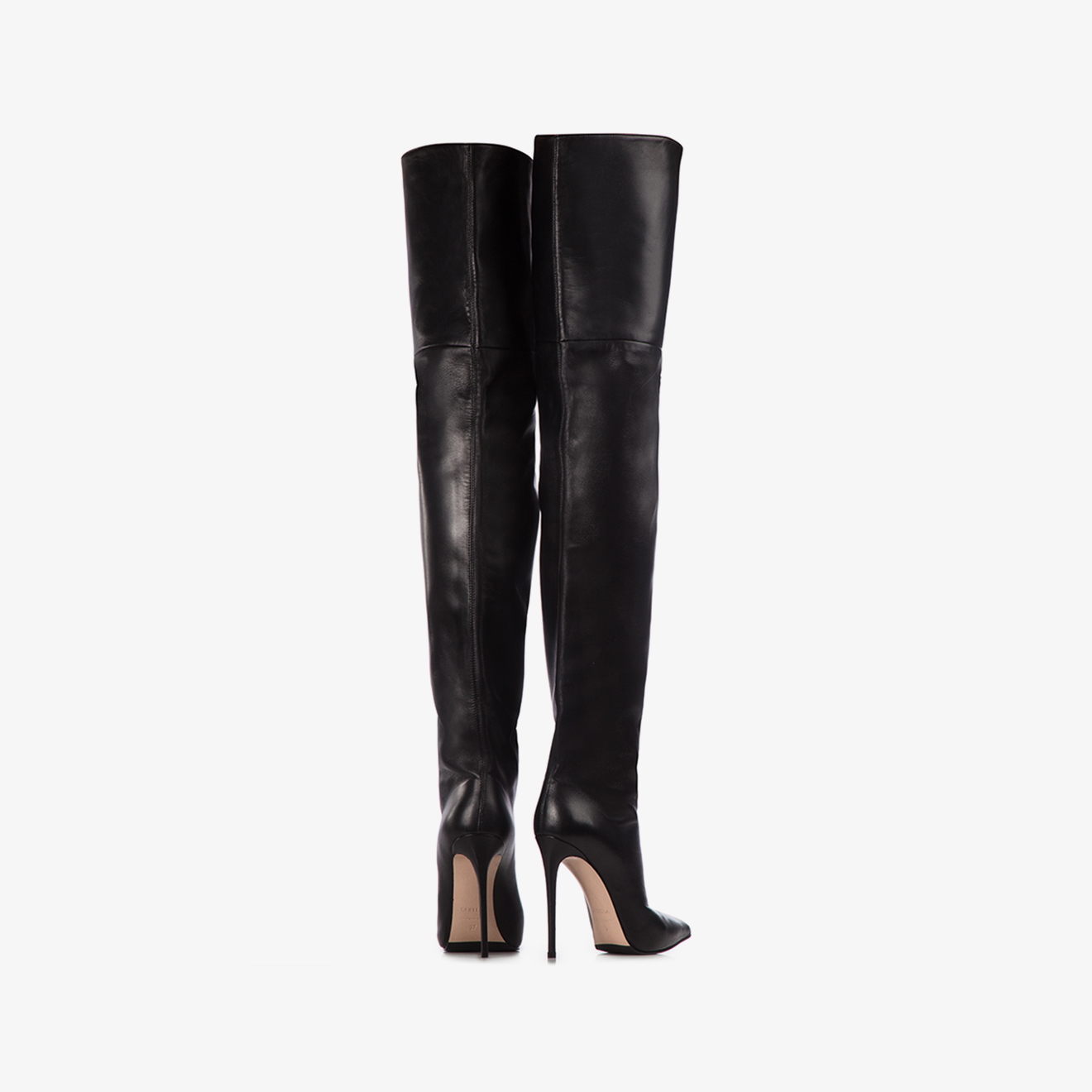 Kashiana leather scrunch on sale over the knee boots