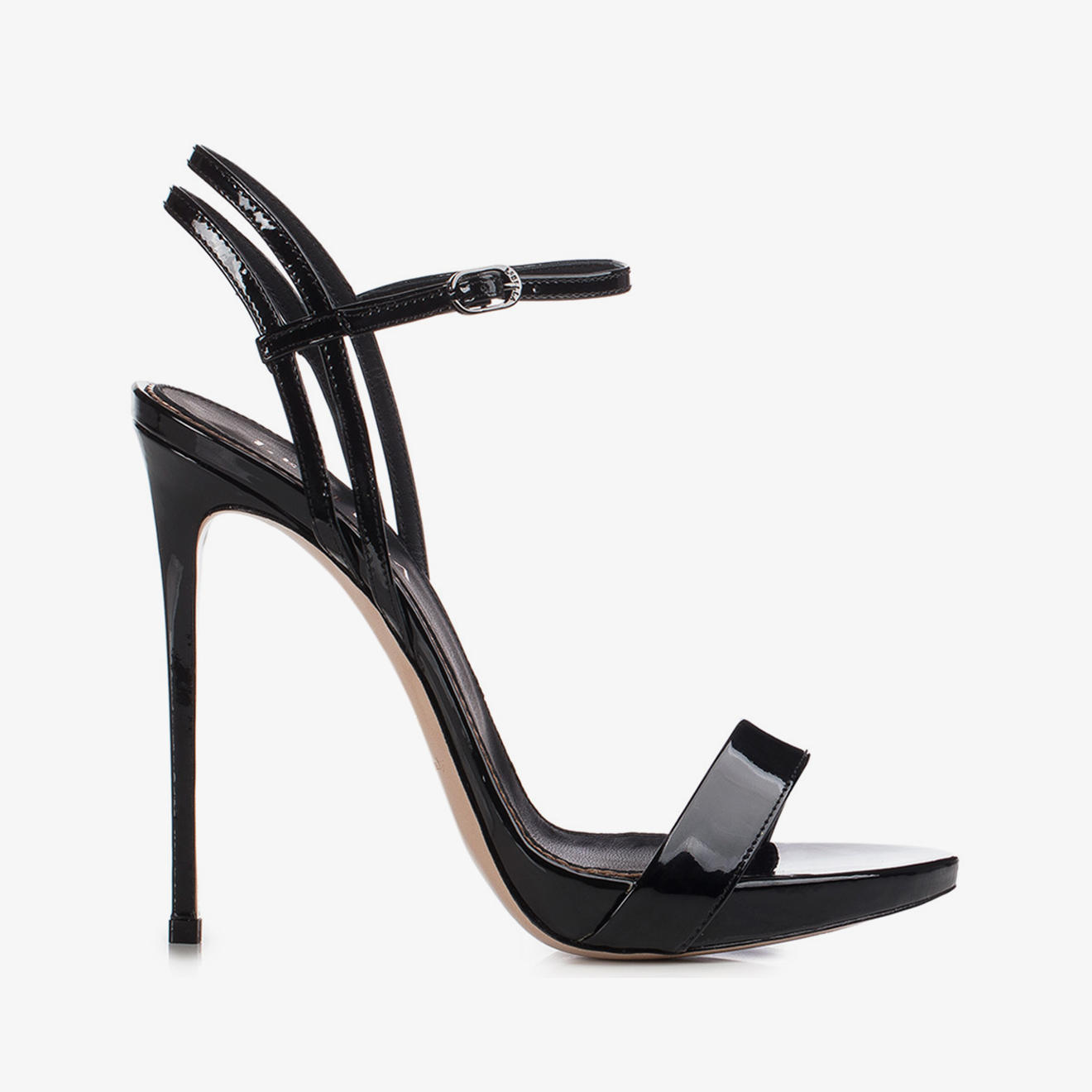 Black patent leather sandal - Le Silla