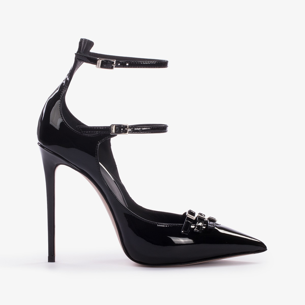 ESCARPIN MORGANA 120  mm NERO | Le Silla