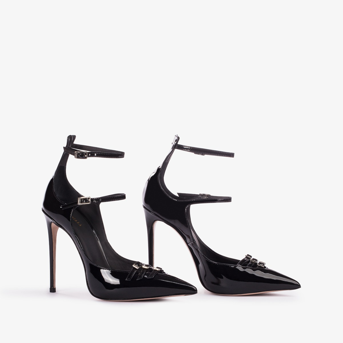 ESCARPIN MORGANA 120  mm NERO | Le Silla