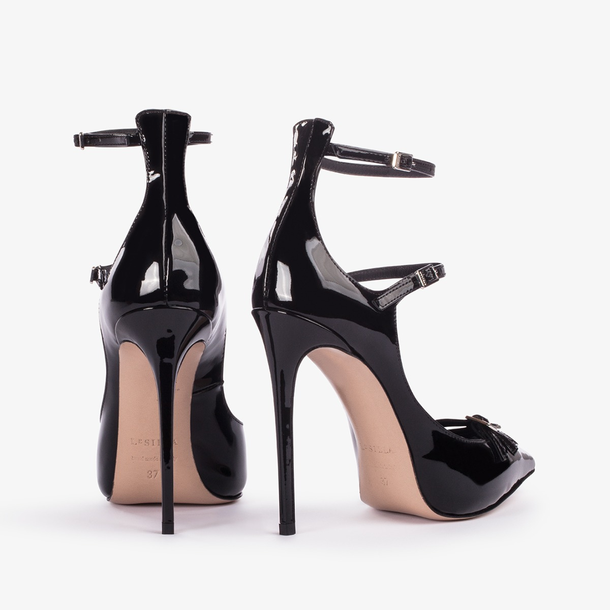 ESCARPIN MORGANA 120  mm NERO | Le Silla