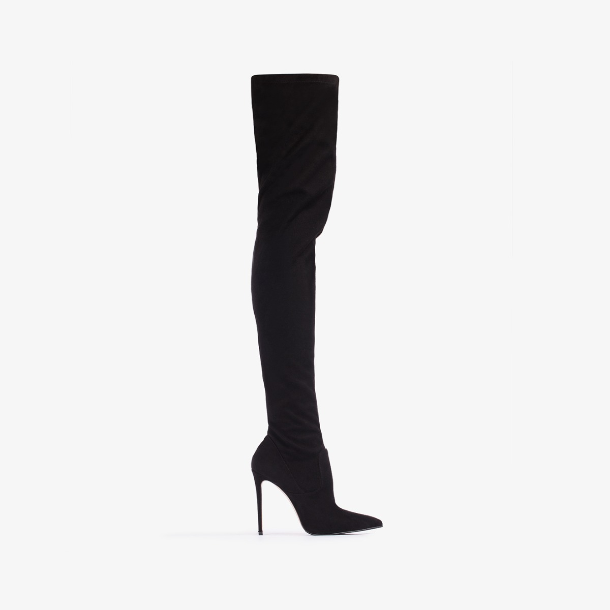 EVA THIGH-HIGH BOOT 120 mm NERO | Le Silla