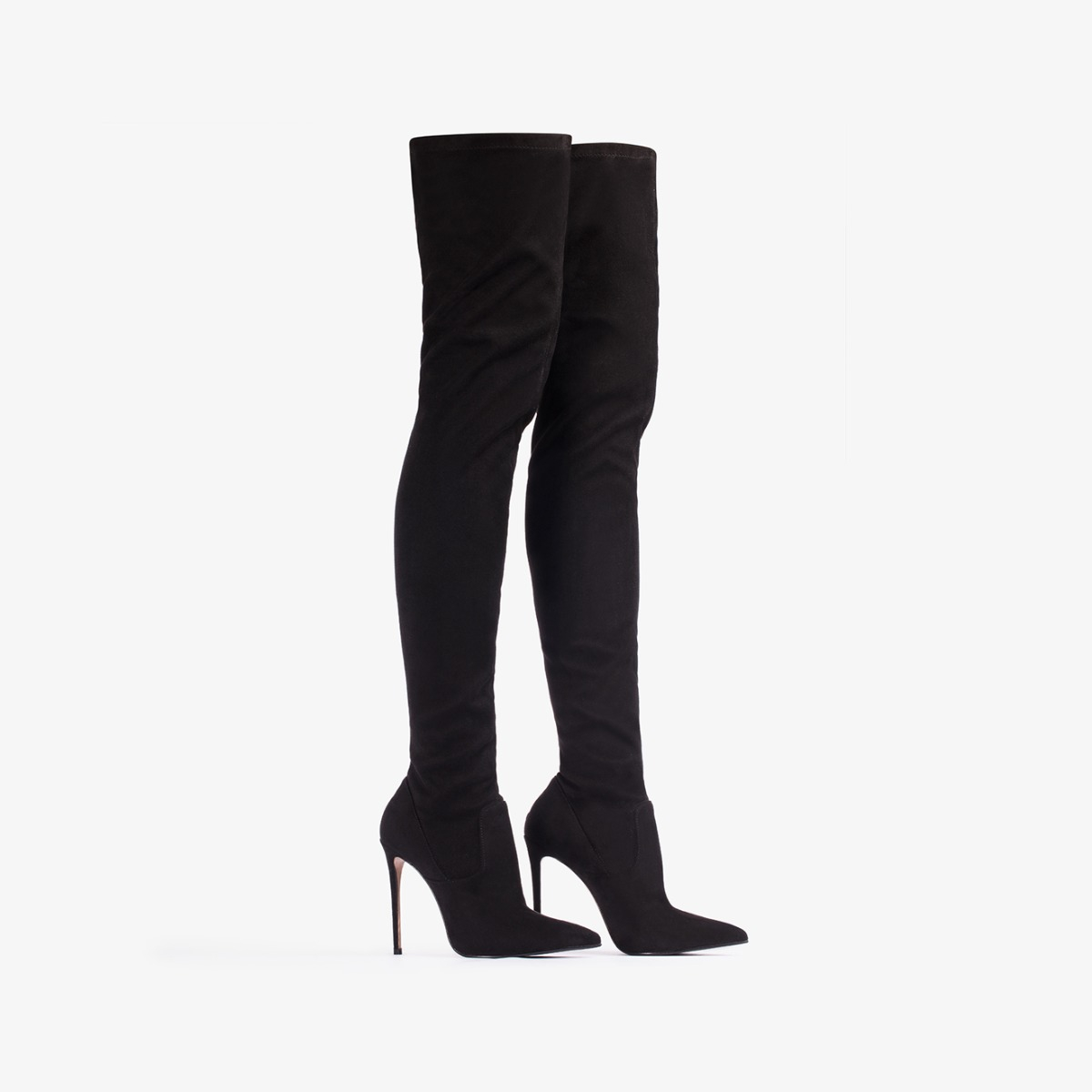 EVA THIGH-HIGH BOOT 120 mm NERO | Le Silla