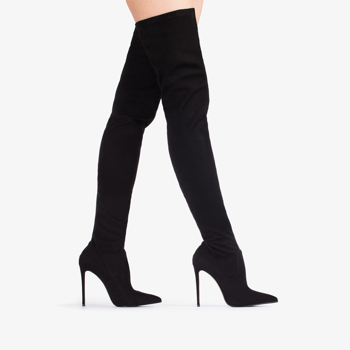 EVA THIGH-HIGH BOOT 120 mm NERO | Le Silla