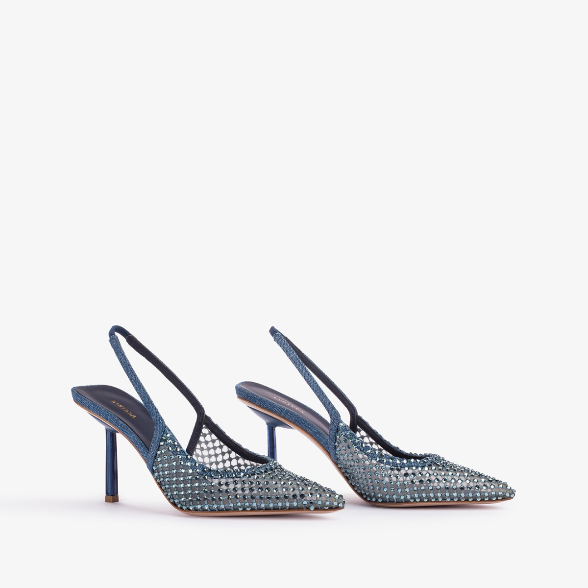 SLINGBACK GILDA 80 mm BLUE | Le Silla