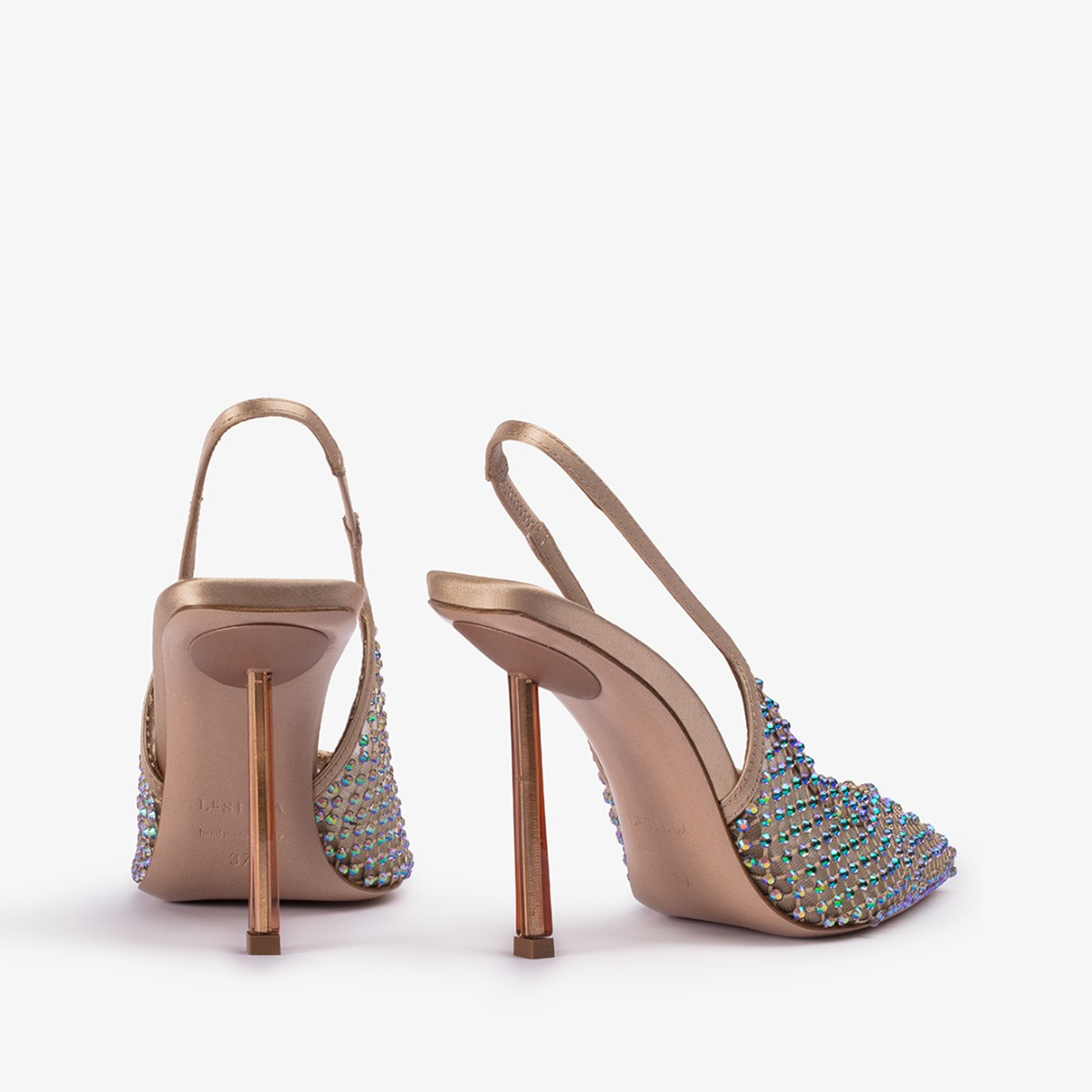 GILDA SLINGBACK 100 mm ORO/PARADISE | Le Silla