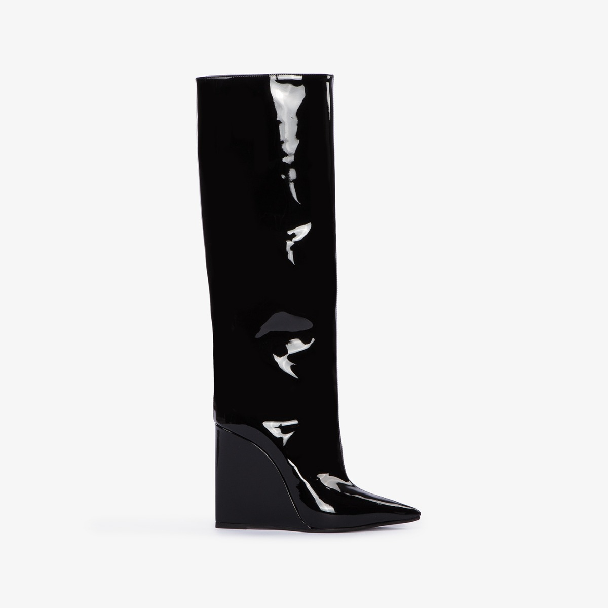 Stivali in vernice nera top