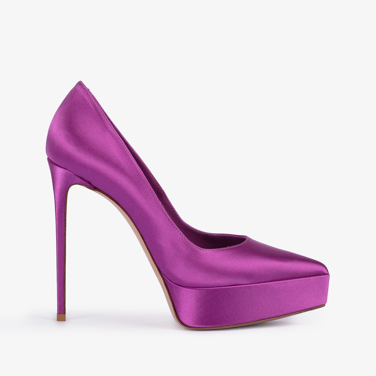 Pyrite green metallic platform pump - Le Silla