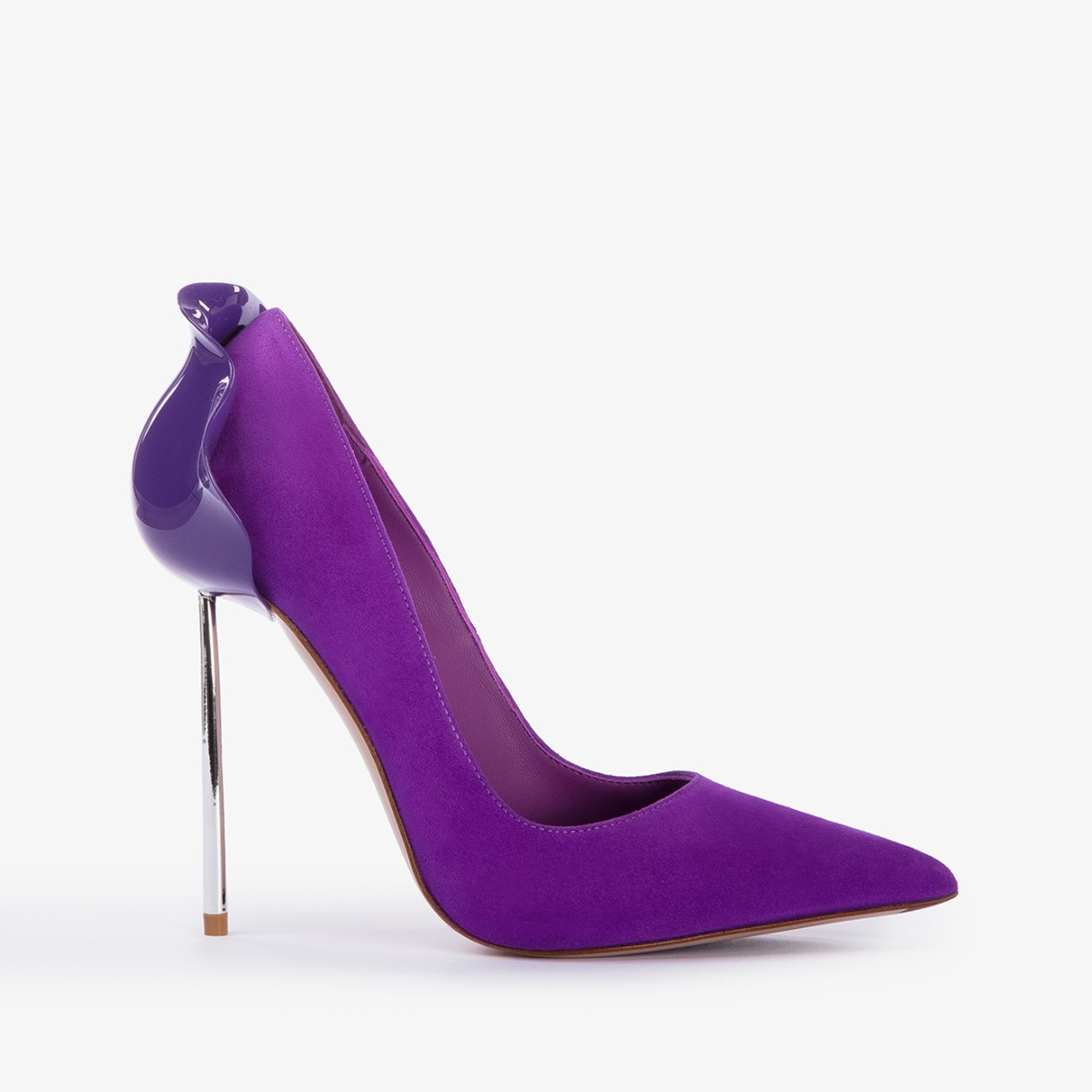 Queen purple suede pump Le Silla
