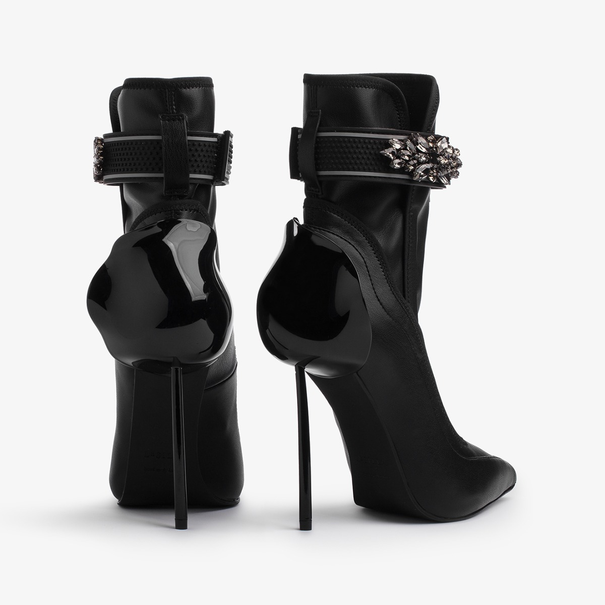 SNORKELING ANKLE BOOT 120 mm NERO/NERO | Le Silla