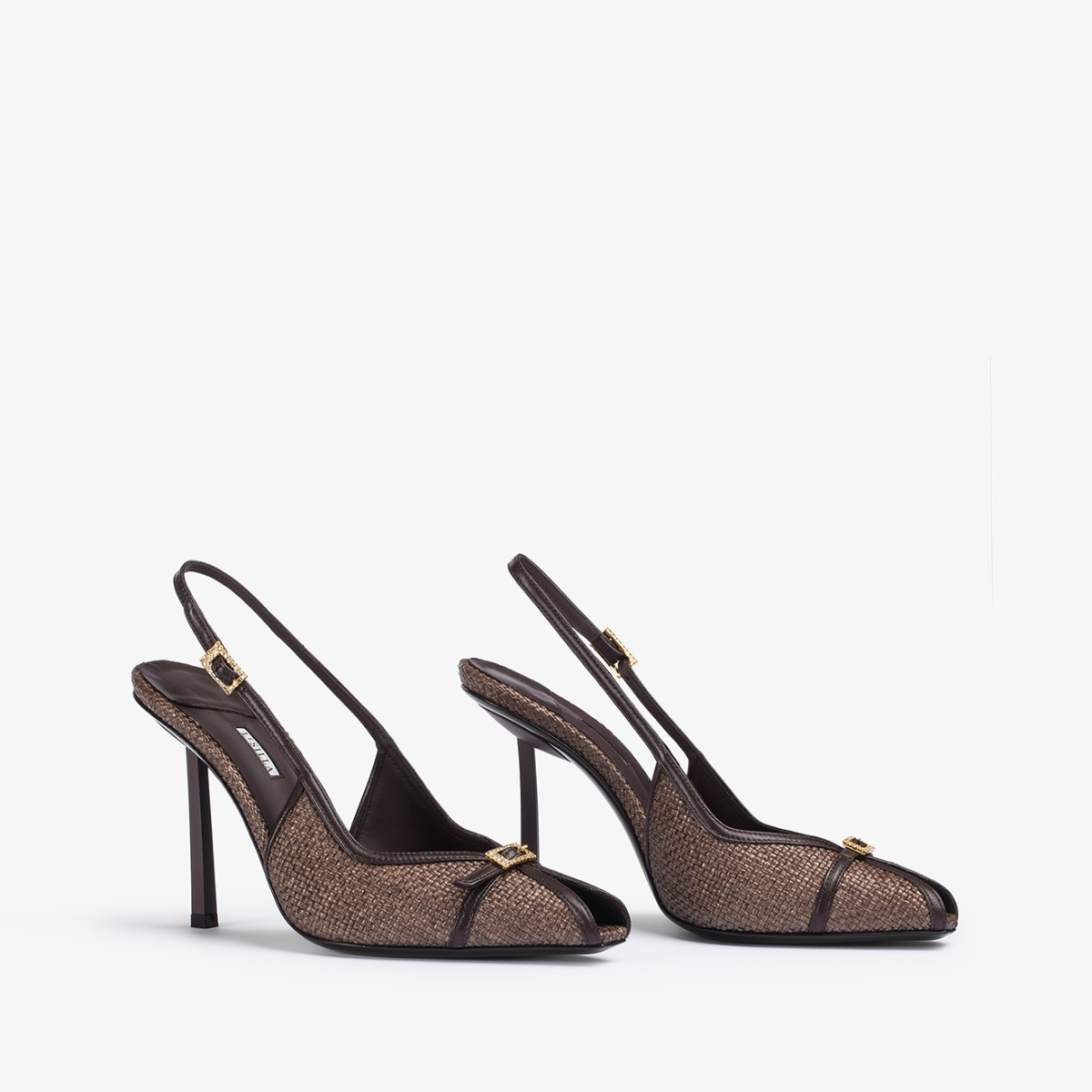 SLINGBACK VITTORIA 100 mm FONDENTE | Le Silla