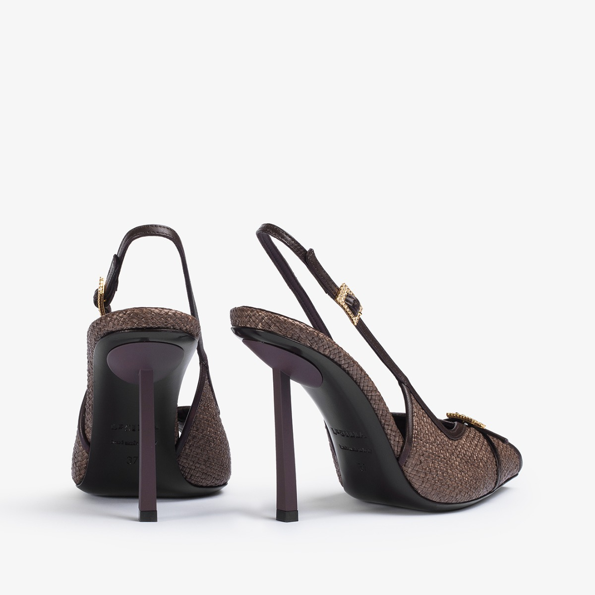 SLINGBACK VITTORIA 100 mm FONDENTE | Le Silla