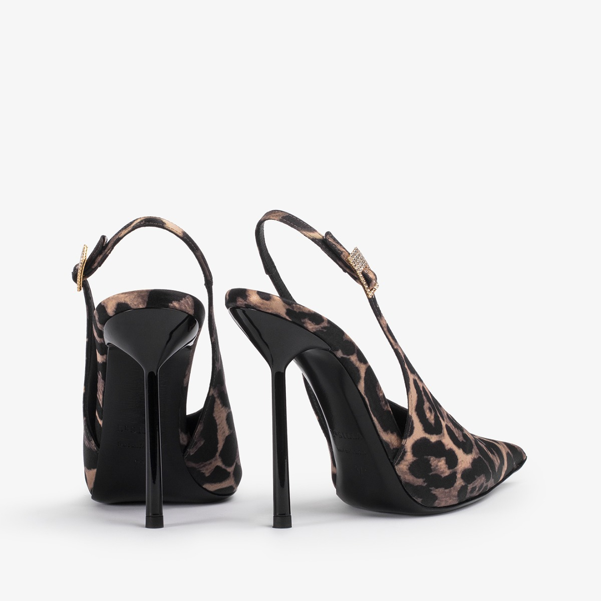 CLIVAGE SLINGBACK 120 mm SAVANA/NERO | Le Silla