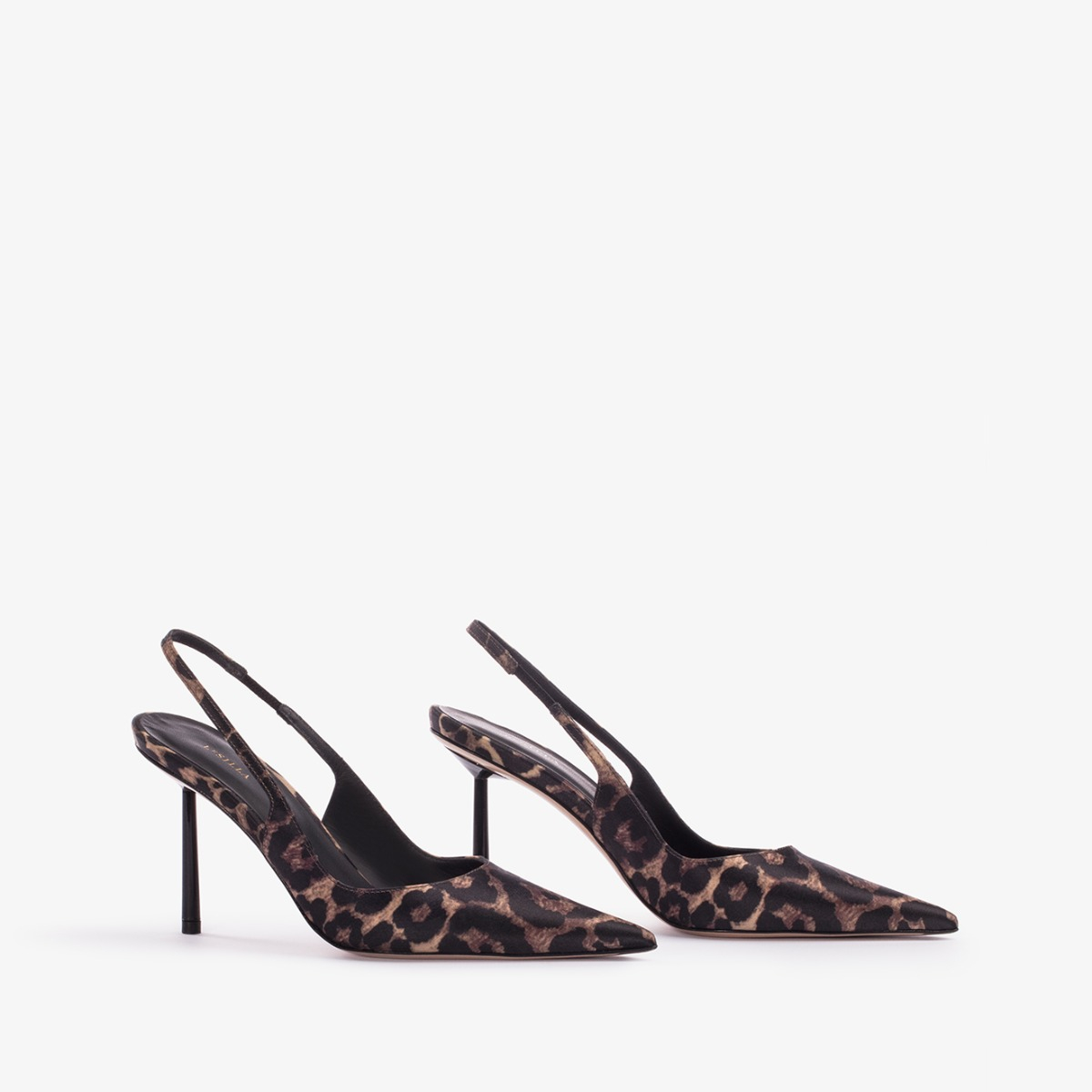 SLINGBACK BELLA 80 mm SAVANA/NERO | Le Silla