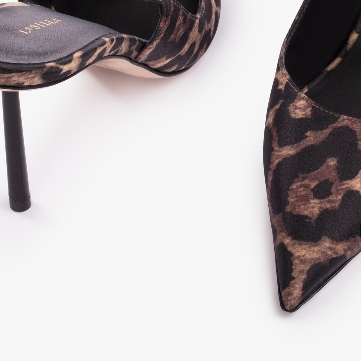 SLINGBACK BELLA 80 mm SAVANA/NERO | Le Silla