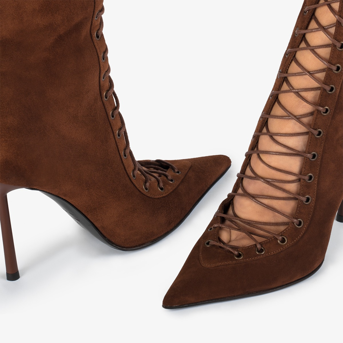COLETTE BOOT 100 mm TOFFEE | Le Silla