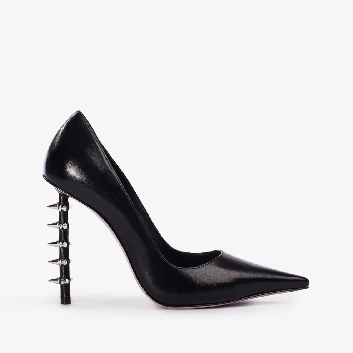 DÉCOLLETÉ JAGGER 120 mm NERO/ARGENTO | Le Silla