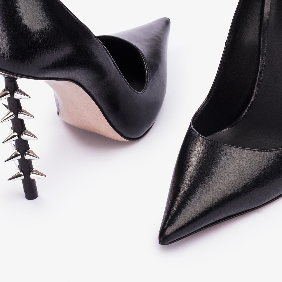 JAGGER PUMP 120 mm NERO/ARGENTO | Le Silla