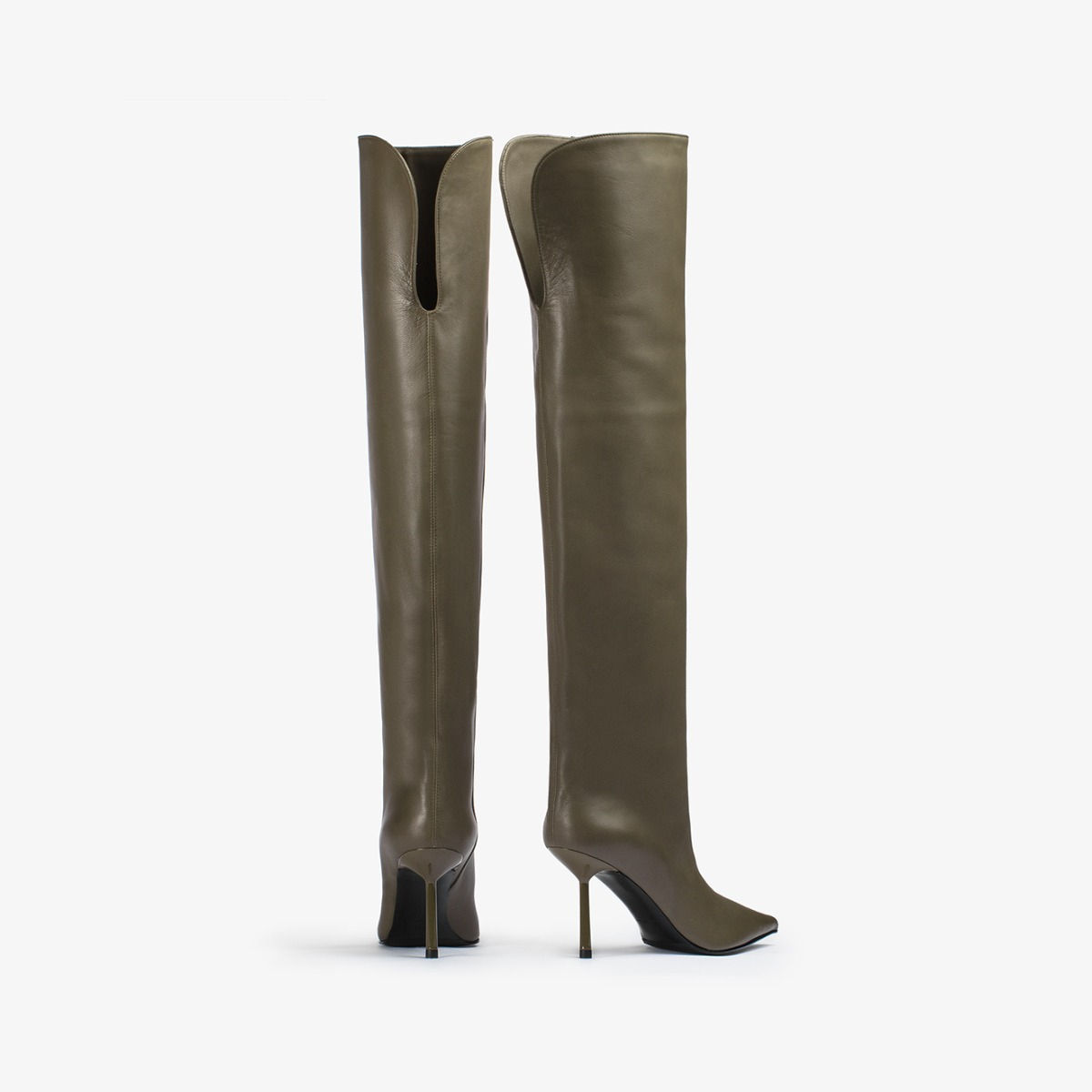 BELLA BOOT 80 mm KAKI | Le Silla