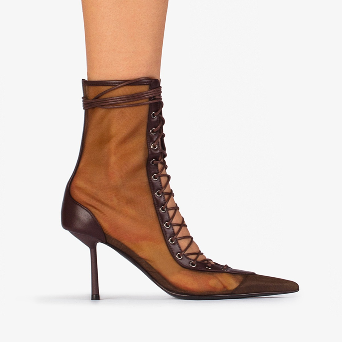 COLETTE ANKLE BOOT 80 mm FONDENTE | Le Silla