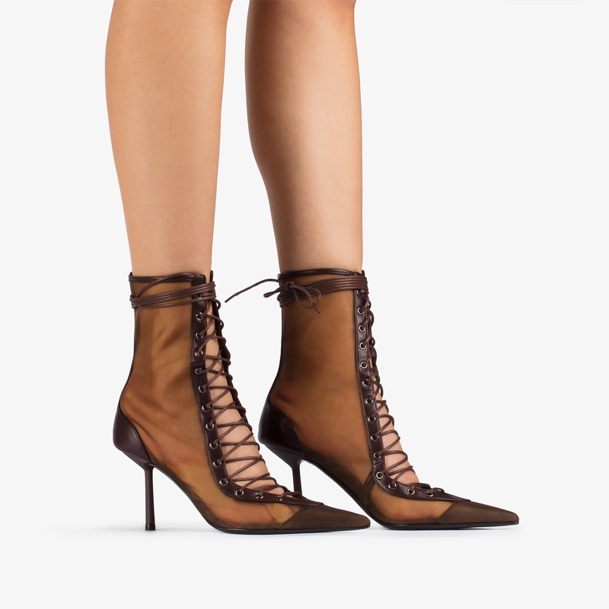 COLETTE ANKLE BOOT 80 mm FONDENTE | Le Silla
