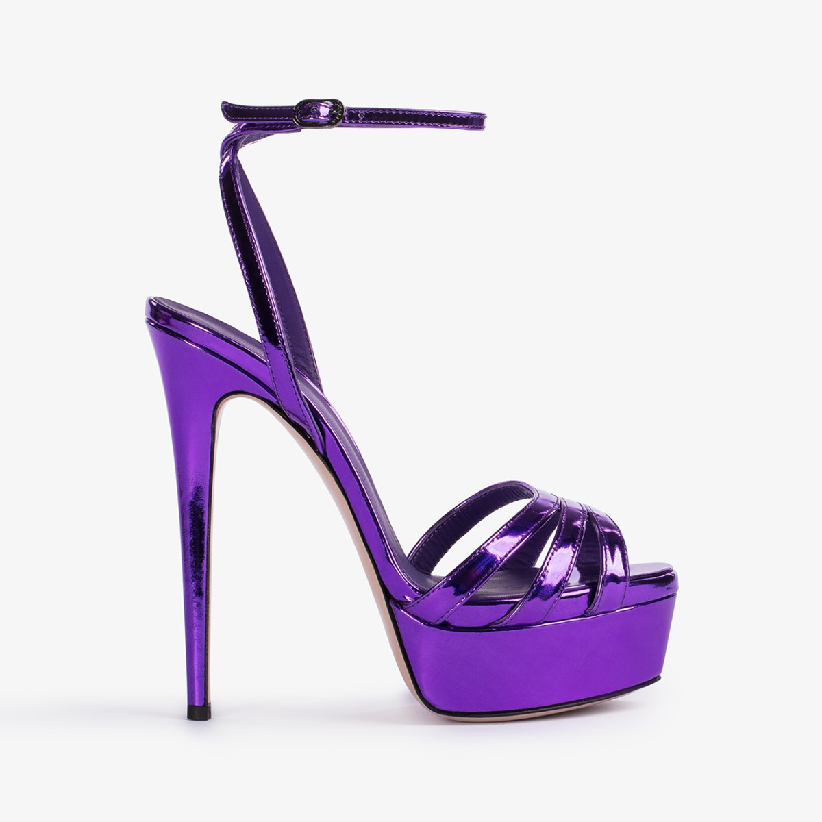 Kamala purple metallic platform sandal - Le Silla