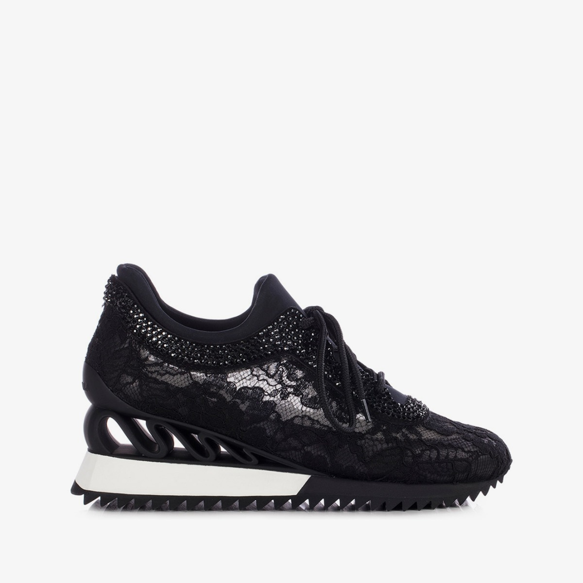 Basket dentelle noire clearance