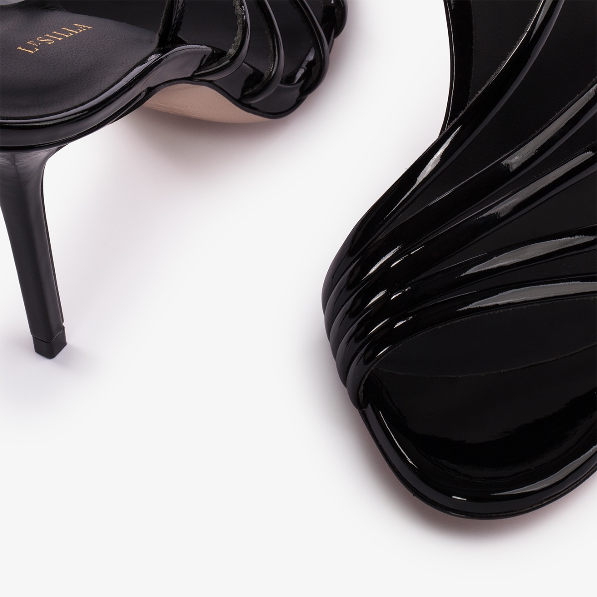 SCARLET SANDAL 95 mm NERO | Le Silla