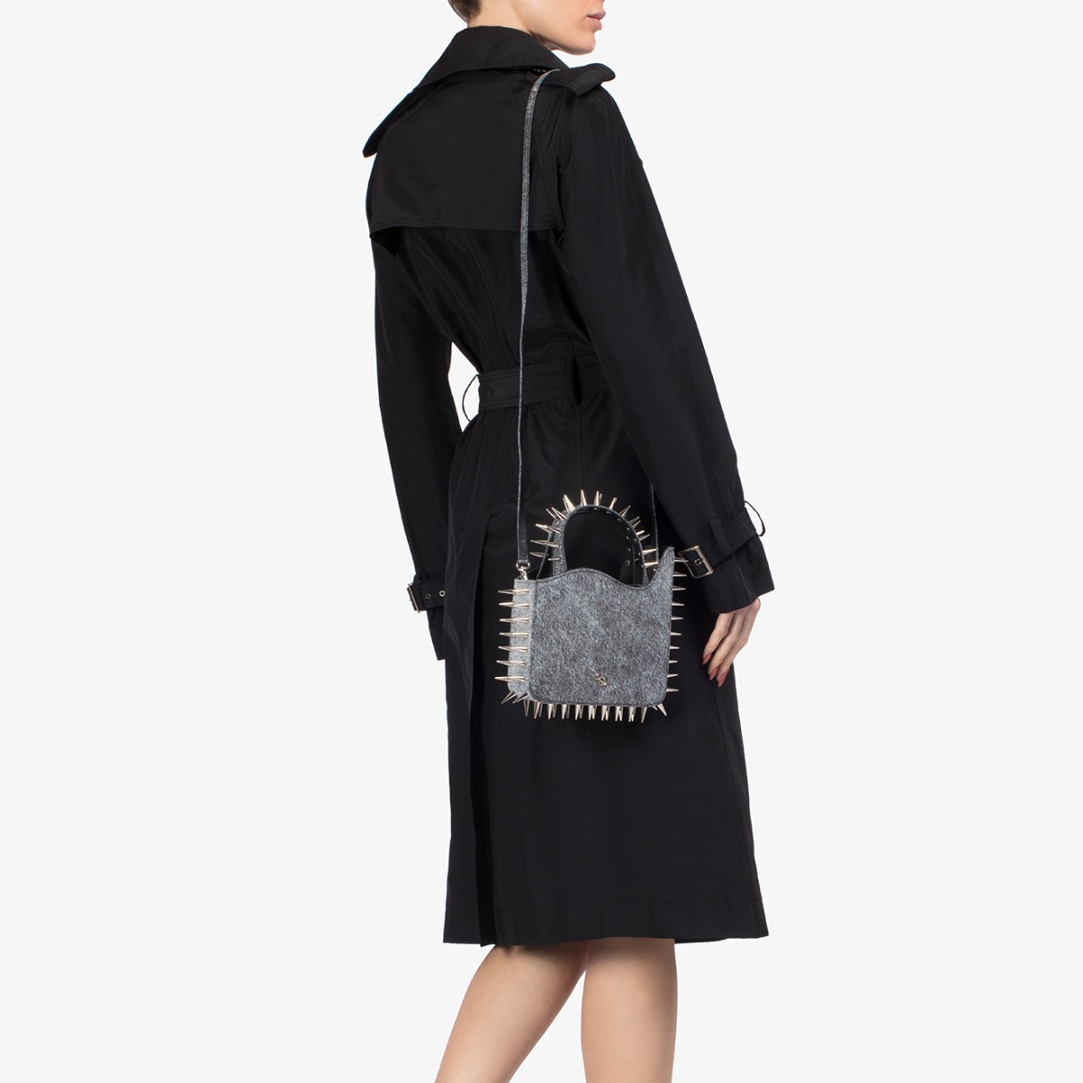 IVY SMALL BAG NERO/ARGENTO | Le Silla