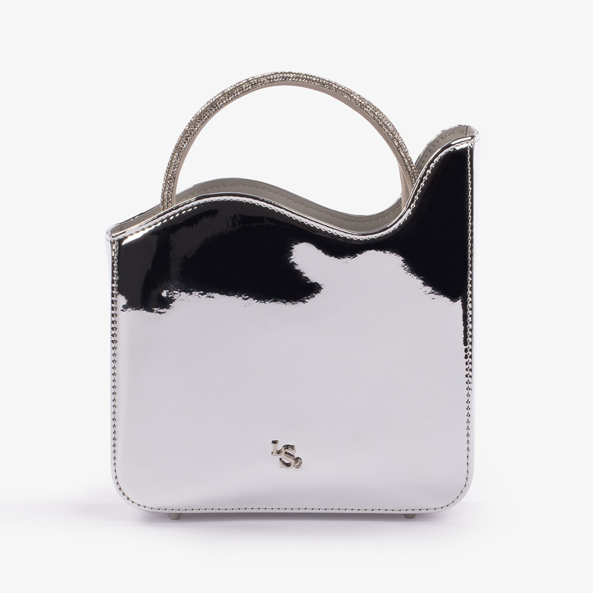 BORSA SMALL IVY ARGENTO | Le Silla